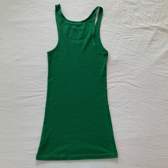 Abercrombie Ribbed Green Tank Top Juniors - Picture 4 of 15